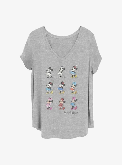 Disney Minnie Mouse Evolution Girls T-Shirt Plus