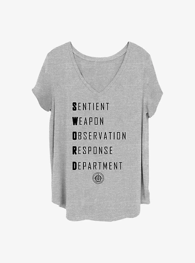 Marvel WandaVision Sword Acronym Girls T-Shirt Plus Size