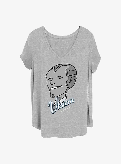 Marvel WandaVision Vision Girls T-Shirt Plus