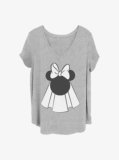 Disney Minnie Mouse Bride Veil Girls T-Shirt Plus