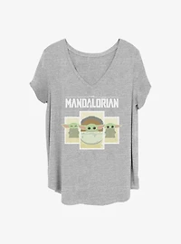 Star Wars The Mandalorian Child Boxes Girls T-Shirt Plus Size