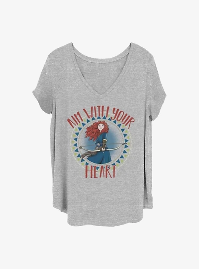 Disney Pixar Brave Aim With Heart Girls T-Shirt Plus Size