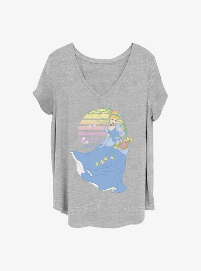 Disney Cinderella Cinder Bloomset Girls T-Shirt Plus Size