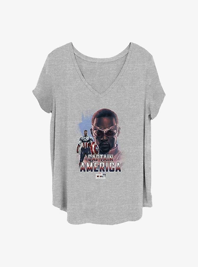 Marvel The Falcon and the Winter Soldier Sam Captain America Girls T-Shirt Plus Size