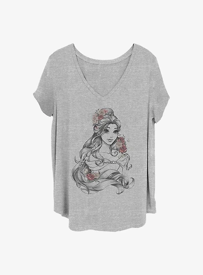 Disney Beauty and the Beast Flower Girls T-Shirt Plus