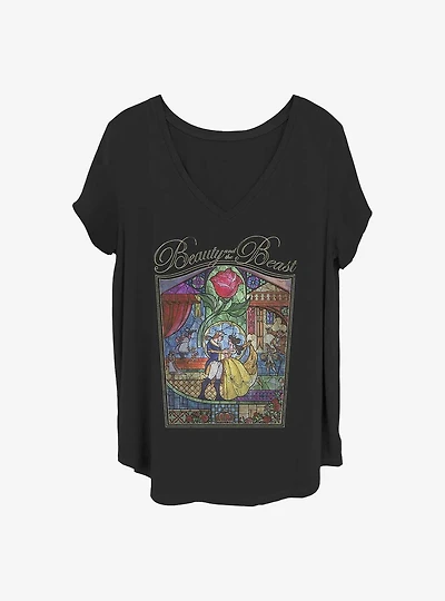 Disney Beauty and the Beast Story Girls T-Shirt Plus