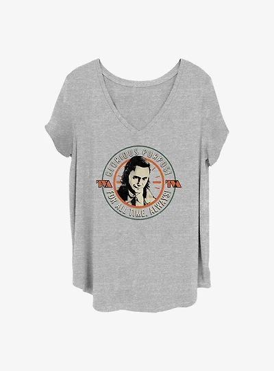 Marvel Loki Badge Girls T-Shirt Plus