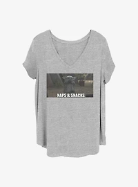 Star Wars The Mandalorian Naps And Snacks Girls T-Shirt Plus Size