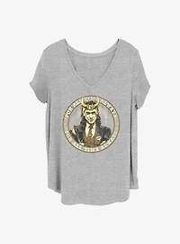 Marvel Loki Campaign Trail Girls T-Shirt Plus Size
