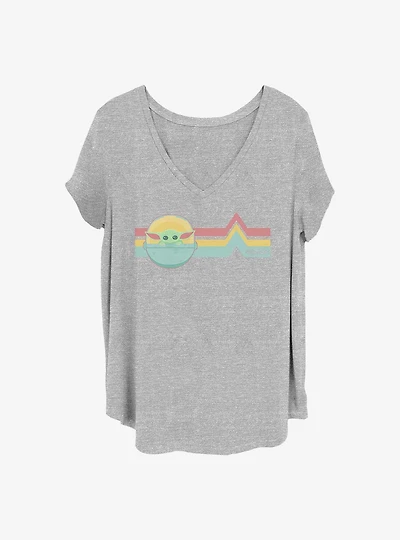 Star Wars The Mandalorian Rainbow Child Girls T-Shirt Plus