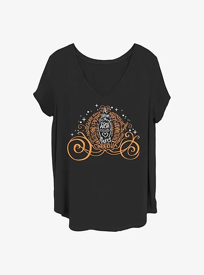 Disney Cinderella Pumpkin Type Girls T-Shirt Plus
