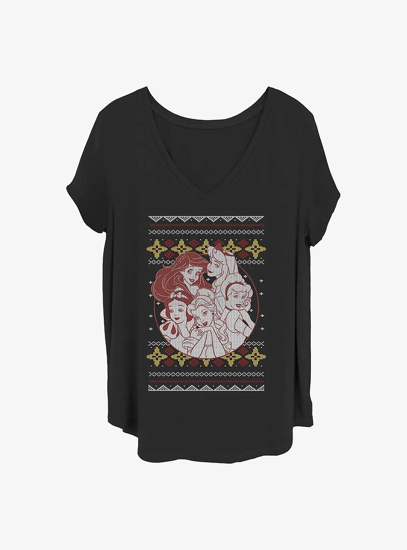 Disney Princesses Princess Holiday Girls T-Shirt Plus
