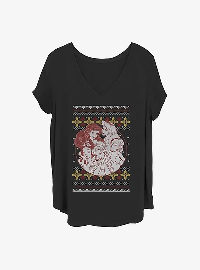 Disney Princesses Princess Holiday Girls T-Shirt Plus