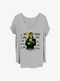 Marvel Loki Chaotic Girls T-Shirt Plus Size