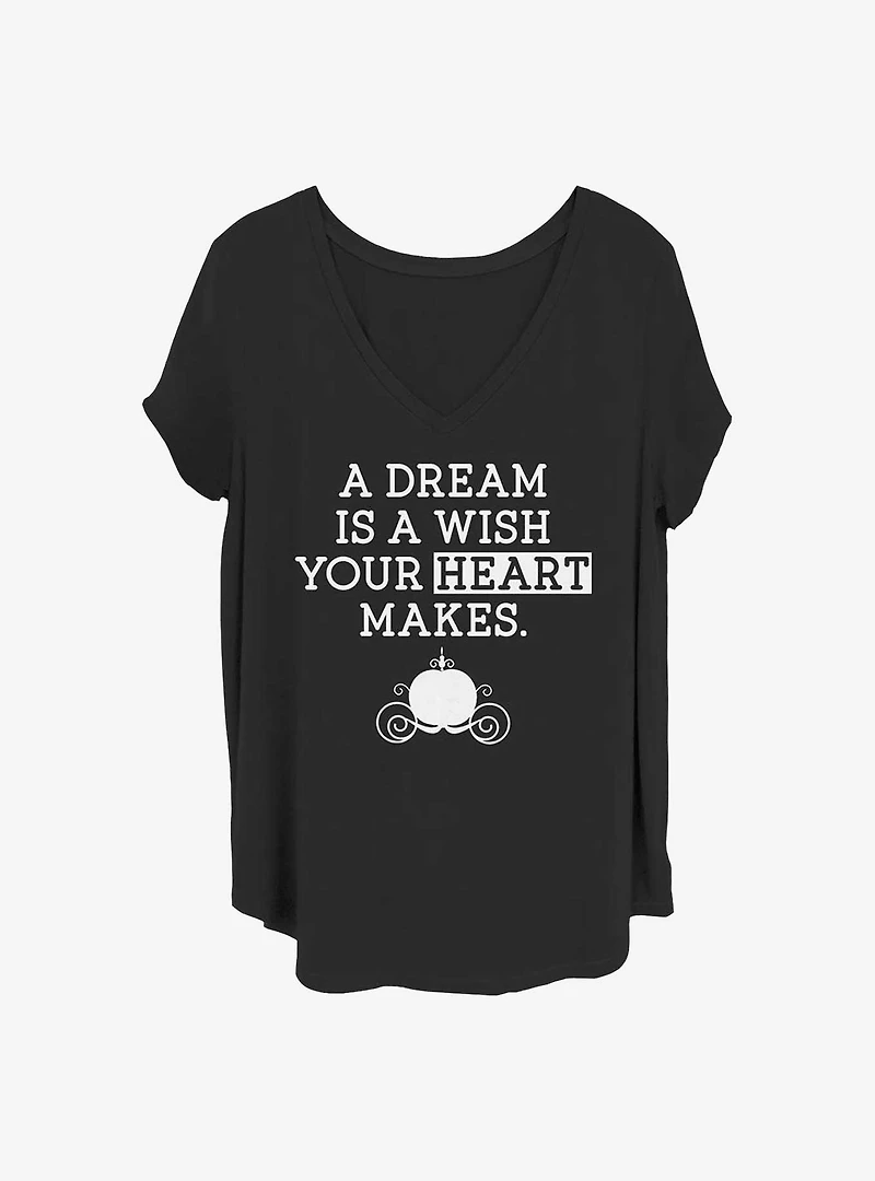 Disney Cinderella Dream Wish Girls T-Shirt Plus