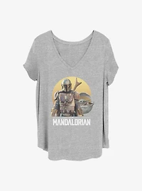 Star Wars The Mandalorian Team Members Girls T-Shirt Plus