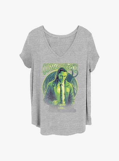 Marvel Loki Cosmic Mistake Girls T-Shirt Plus Size
