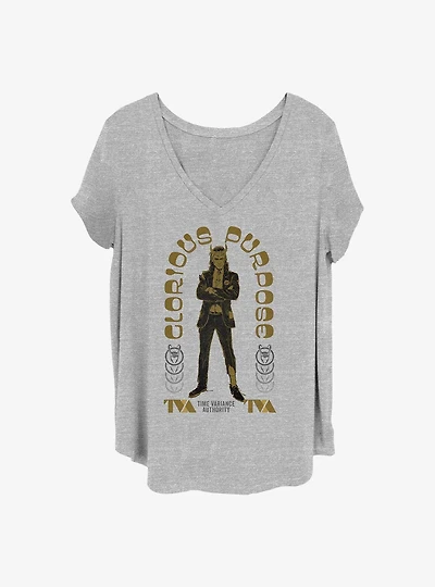 Marvel Loki Glorious Arch Girls T-Shirt Plus