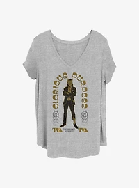 Marvel Loki Glorious Arch Girls T-Shirt Plus