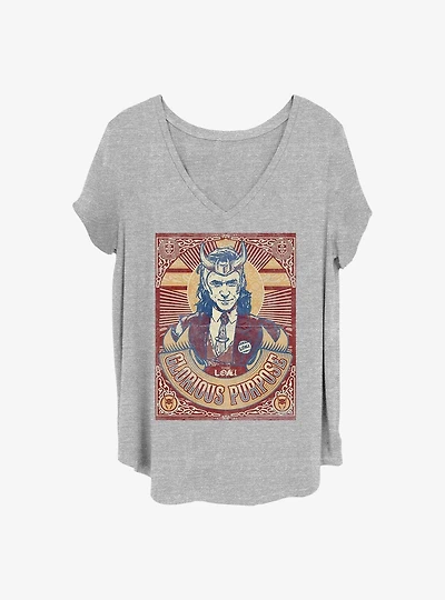 Marvel Loki Glorious Purpose Girls Plus Size T-Shirt