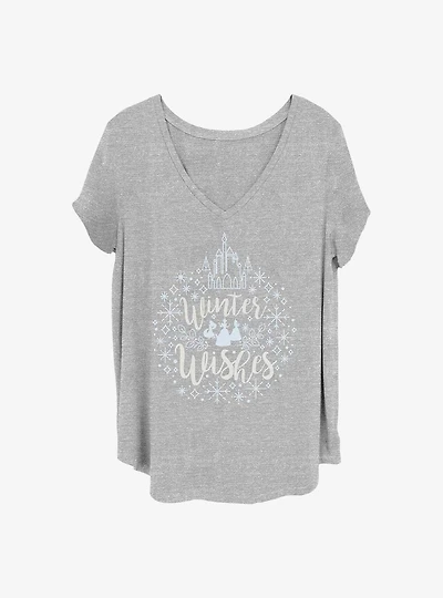 Disney Princesses Winter Princess Girls T-Shirt Plus