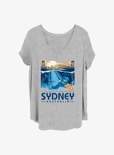 Disney Pixar Finding Nemo Wallaby Way Sydney Girls T-Shirt Plus