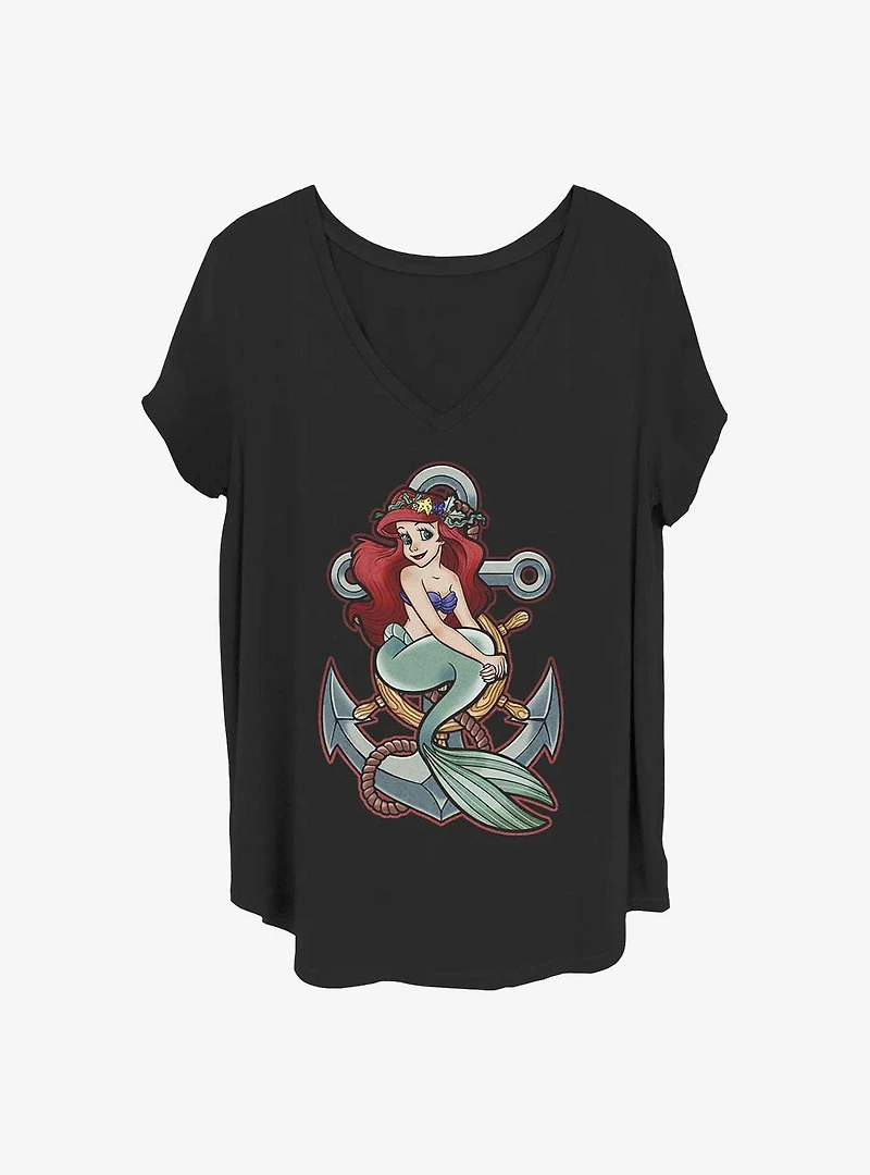 Disney The Little Mermaid Anchor Girls T-Shirt Plus Size