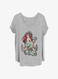 Disney The Little Mermaid Anchor Girls T-Shirt Plus