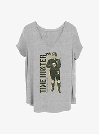 Marvel Loki Hunter Stencil Hero Girls T-Shirt Plus Size