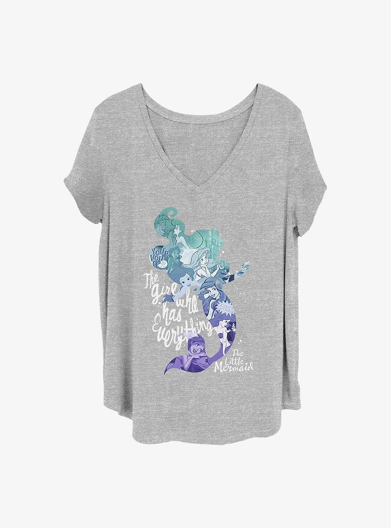 Disney The Little Mermaid Everything Girl Girls T-Shirt Plus Size