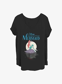 Disney The Little Mermaid Mermaid Moon Girls T-Shirt Plus Size
