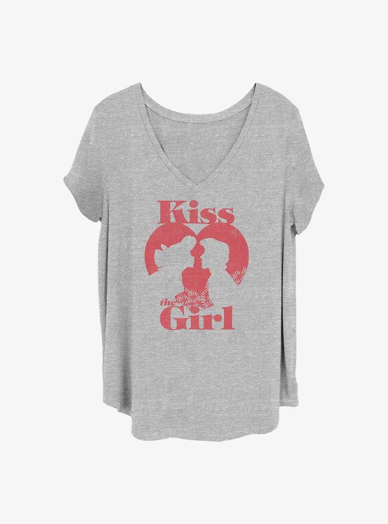 Disney The Little Mermaid Kiss The Girl Girls T-Shirt Plus Size
