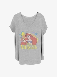 Disney The Little Mermaid Sunset Girls T-Shirt Plus Size