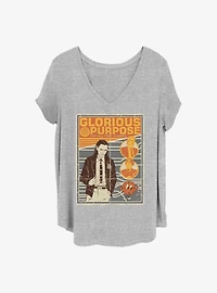 Marvel Loki Propaganda Girls T-Shirt Plus