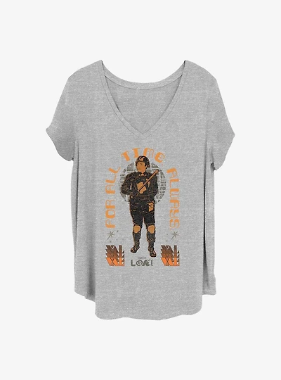 Marvel Loki TVA Hunter B-15 Girls T-Shirt Plus Size