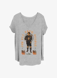 Marvel Loki TVA Hunter B-15 Girls T-Shirt Plus Size