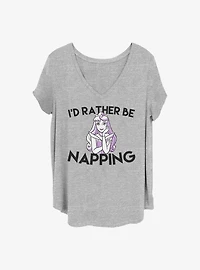 Disney Sleeping Beauty I'd Rather Be Napping Girls T-Shirt Plus