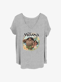 Disney Moana Title Girls T-Shirt Plus