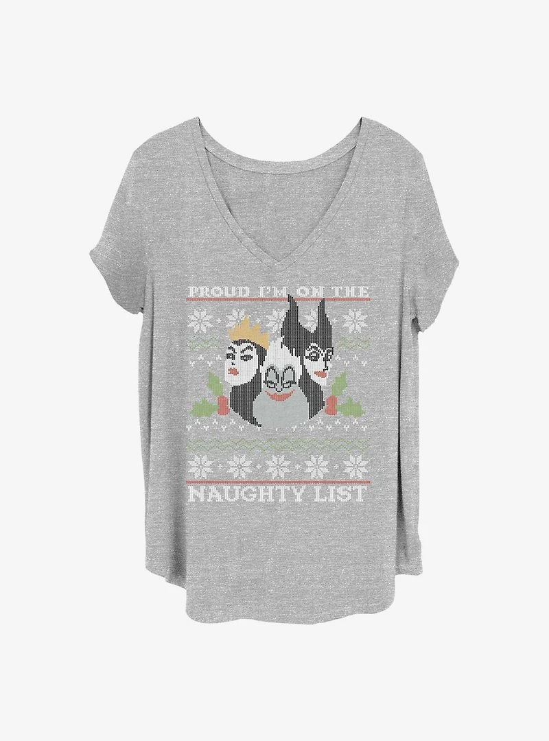 Disney Villains Naughty And Proud Girls T-Shirt Plus Size