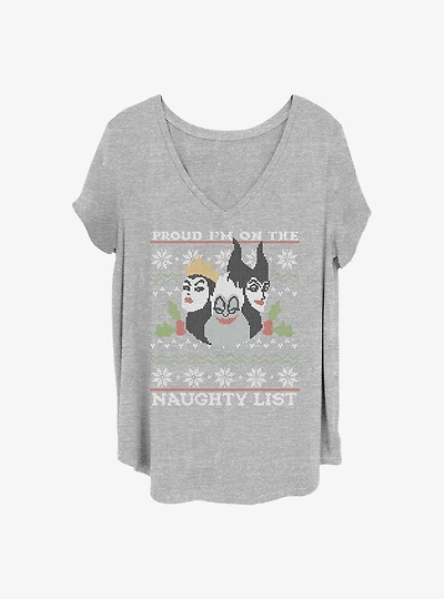 Disney Villains Naughty And Proud Girls T-Shirt Plus Size