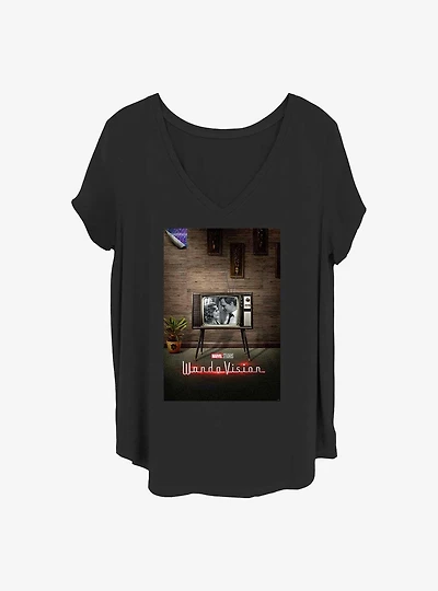 Marvel WandaVision 50's Poster Girls T-Shirt Plus
