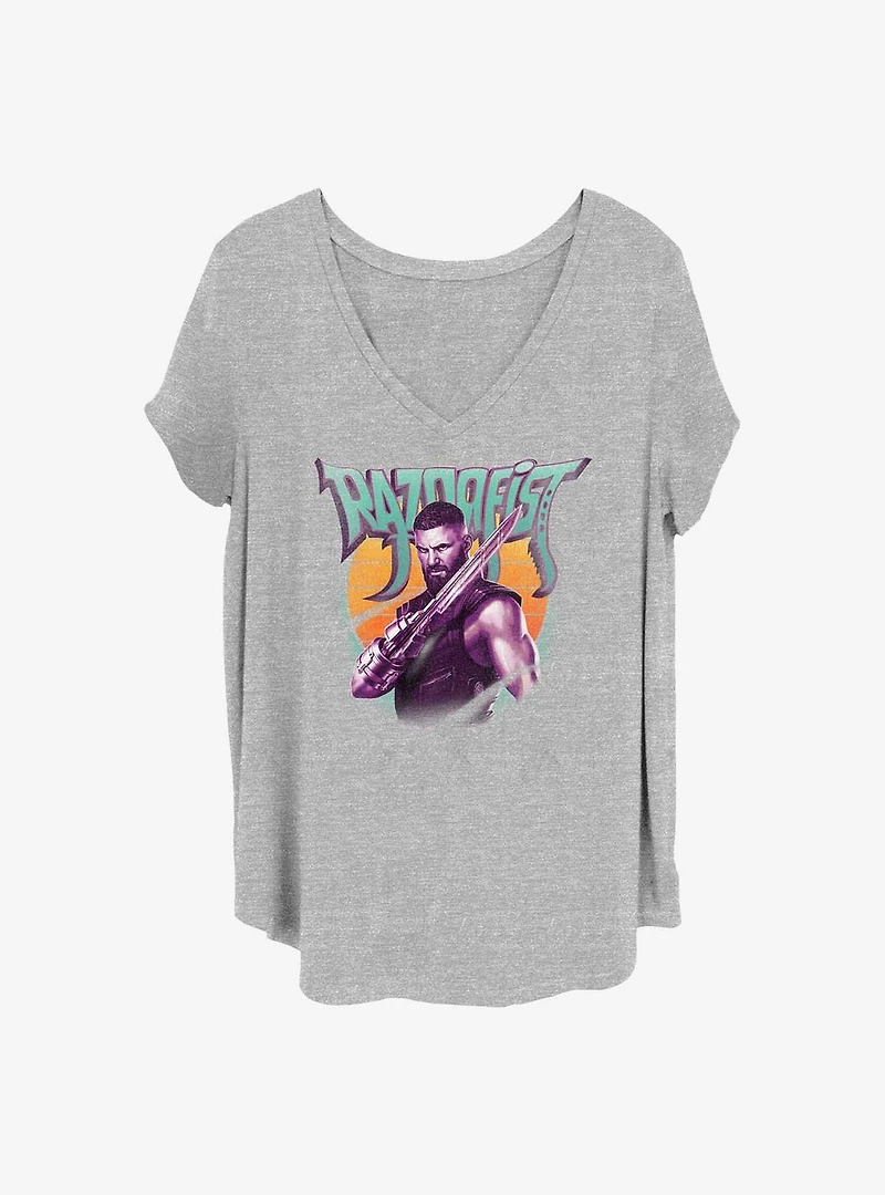 Marvel Shang-Chi and the Legend of Ten Rings Razorfist Sunset Girls T-Shirt Plus