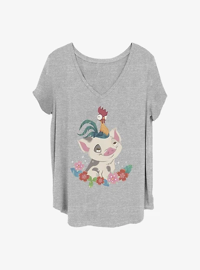 Disney Moana Tropical Buddies Girls T-Shirt Plus Size