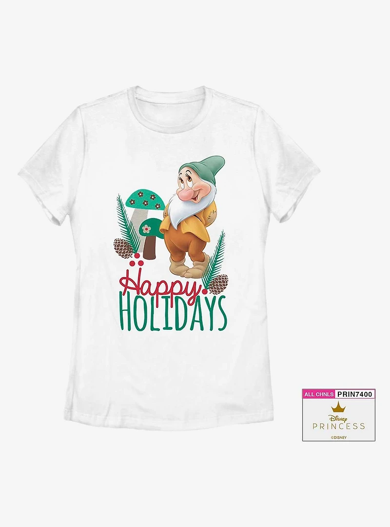 DIsney Snow White and the Seven Dwarfs Bashful Christmas Girls T-Shirt Plus
