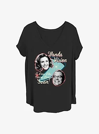 Marvel WandaVision Classic Wanda Girls T-Shirt Plus