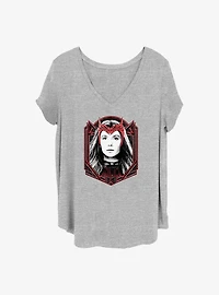 Marvel WandaVision Scarlet Banner Girls T-Shirt Plus