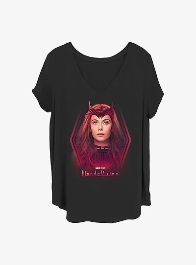 Marvel WandaVision Scarlet Witch Girls T-Shirt Plus