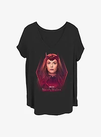Marvel WandaVision Scarlet Witch Girls T-Shirt Plus