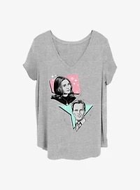 Marvel WandaVision Pastel 50's Retro Girls T-Shirt Plus