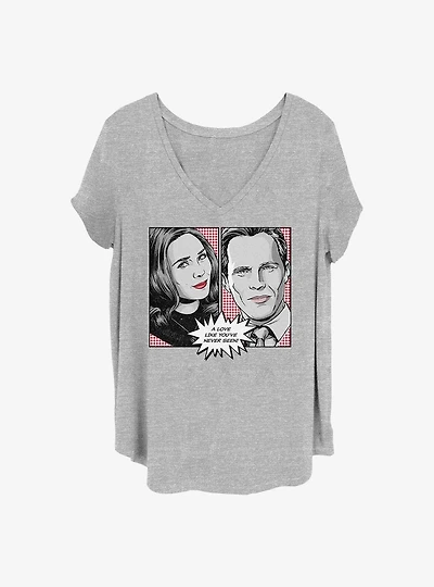 Marvel WandaVision Pop Art Girls T-Shirt Plus